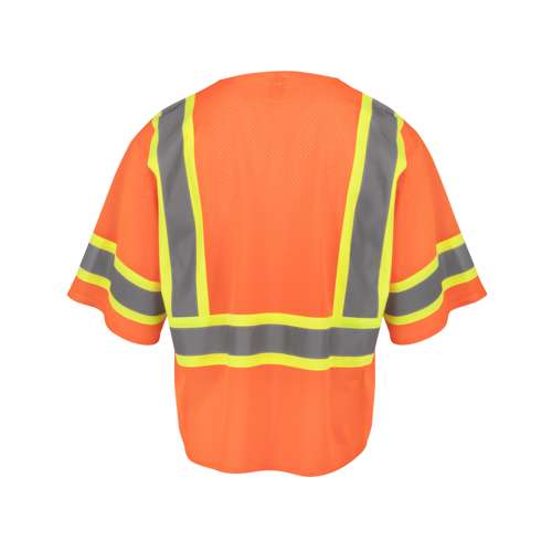 SV232-3 SV232-3 Two Tone Surveyor Type R Class 3 Mesh Safety Vest with Dual Side Zippers