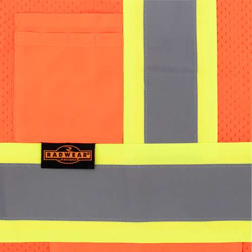 SV232-3 SV232-3 Two Tone Surveyor Type R Class 3 Mesh Safety Vest with Dual Side Zippers
