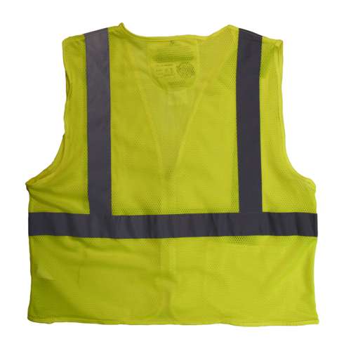SV25 SV25 Economy Class 2 Self-Extinguishing Mesh Safety Vest with Zipper