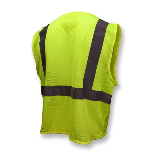 SV25 SV25 Economy Class 2 Self-Extinguishing Mesh Safety Vest with Zipper