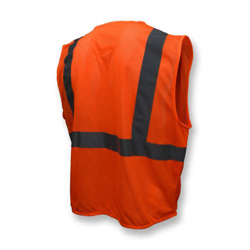 SV25 SV25 Economy Class 2 Self-Extinguishing Mesh Safety Vest with Zipper