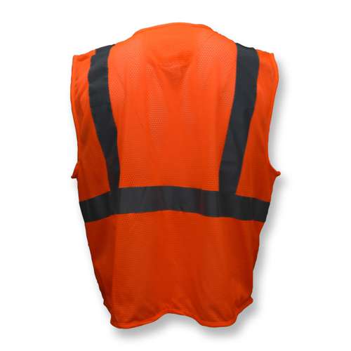 SV25 SV25 Economy Class 2 Self-Extinguishing Mesh Safety Vest with Zipper