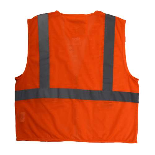 SV25 SV25 Economy Class 2 Self-Extinguishing Mesh Safety Vest with Zipper