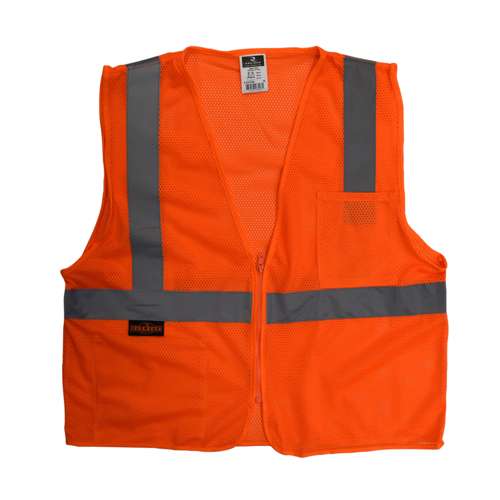 SV2Z-MESH SV2Z Economy Type R Class 2 Mesh Safety Vest with Zipper