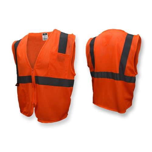 SV2Z-MESH SV2Z Economy Type R Class 2 Mesh Safety Vest with Zipper