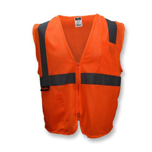 SV2Z-MESH SV2Z Economy Type R Class 2 Mesh Safety Vest with Zipper