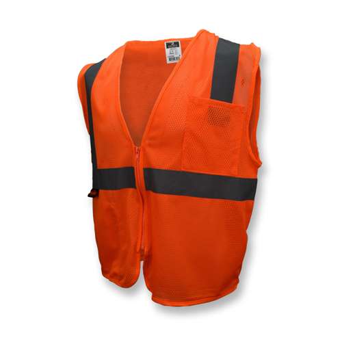 Radians SV2Z-MESH SV2Z Economy Type R Class 2 Mesh Safety Vest with Zipper ANSI Class 2