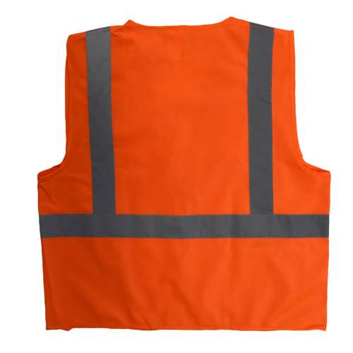 SV2Z-SOLID SV2Z Economy Type R Class 2 Solid Safety Vest with Zipper