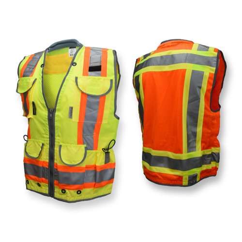 SV55 SV55 Class 2 Heavy Woven Two Tone Woven/Mesh Engineer Vest