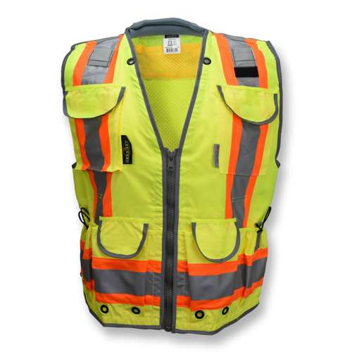 SV55 SV55 Class 2 Heavy Woven Two Tone Woven/Mesh Engineer Vest