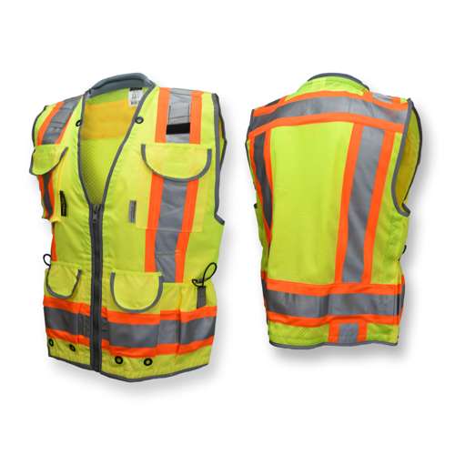SV55 SV55 Class 2 Heavy Woven Two Tone Woven/Mesh Engineer Vest