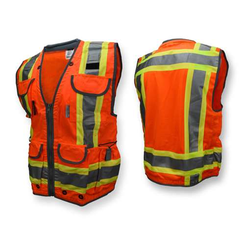 SV55 SV55 Class 2 Heavy Woven Two Tone Woven/Mesh Engineer Vest