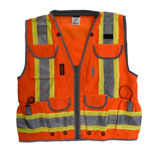 SV55 SV55 Class 2 Heavy Woven Two Tone Woven/Mesh Engineer Vest