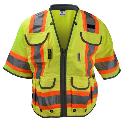 SV55-3 SV55-3 Class 3 Heavy Woven Two Tone Mesh Engineer Vest