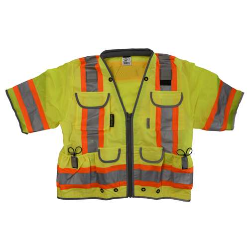 SV55-3 SV55-3 Class 3 Heavy Woven Two Tone Mesh Engineer Vest