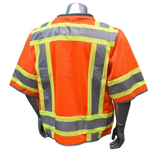 SV55-3 SV55-3 Class 3 Heavy Woven Two Tone Mesh Engineer Vest