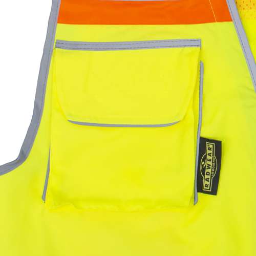 SV55B SV55B Class 2 Heavy Woven Color Blocked Two Tone Engineer Vest