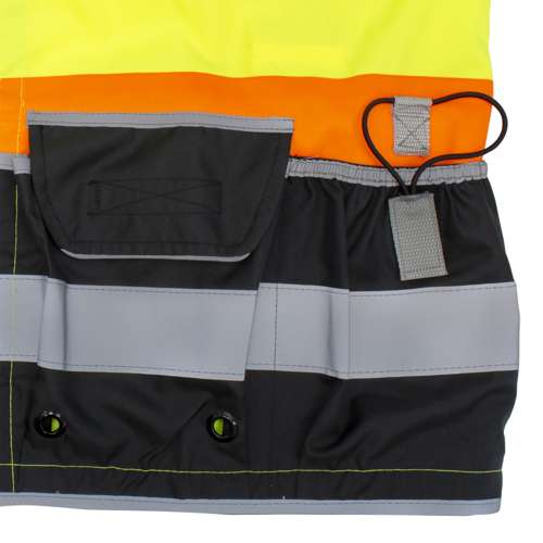 SV55B SV55B Class 2 Heavy Woven Color Blocked Two Tone Engineer Vest