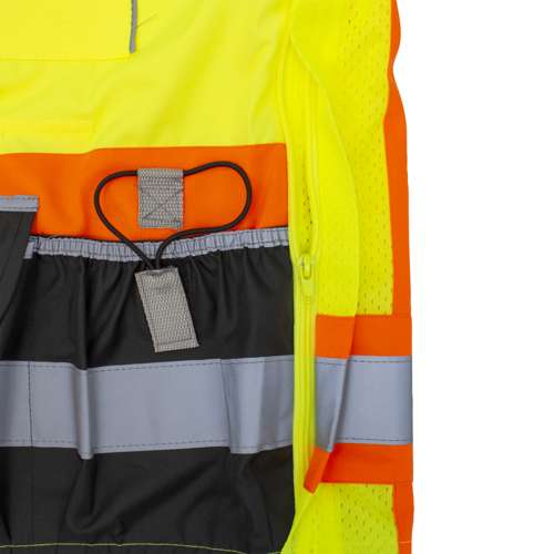 SV55B SV55B Class 2 Heavy Woven Color Blocked Two Tone Engineer Vest