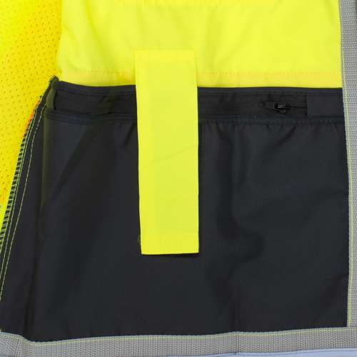 SV55B SV55B Class 2 Heavy Woven Color Blocked Two Tone Engineer Vest