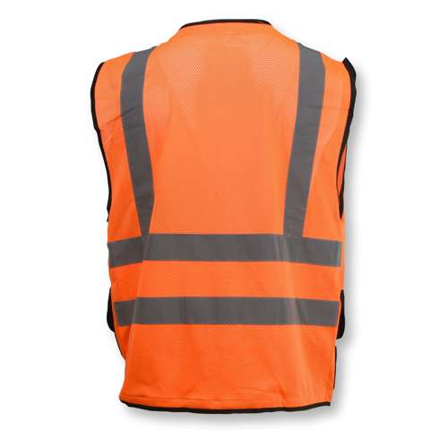 SV59B-2 SV59B Type R Class 2 Heavy Duty Surveyor Safety Vest with Zipper