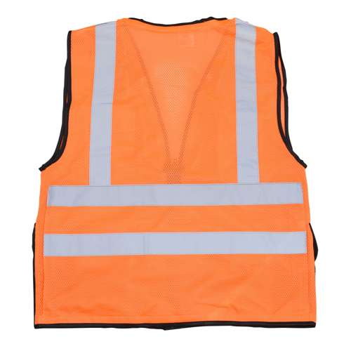 SV59B-2 SV59B Type R Class 2 Heavy Duty Surveyor Safety Vest with Zipper