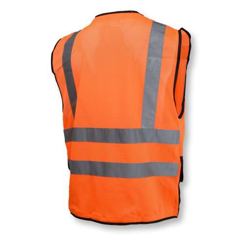 SV59B-2 SV59B Type R Class 2 Heavy Duty Surveyor Safety Vest with Zipper