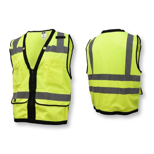 SV59Z SV59Z Type R Class 2 Heavy Duty Mesh/Solid Surveyor Safety Vest