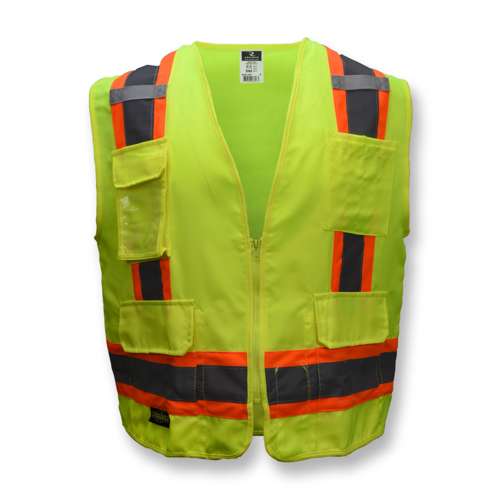 SV62 SV62 Type R Class 2 Surveyor Heavy Duty Solid Twill Safety Vest