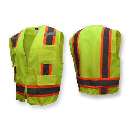SV62 SV62 Type R Class 2 Surveyor Heavy Duty Solid Twill Safety Vest