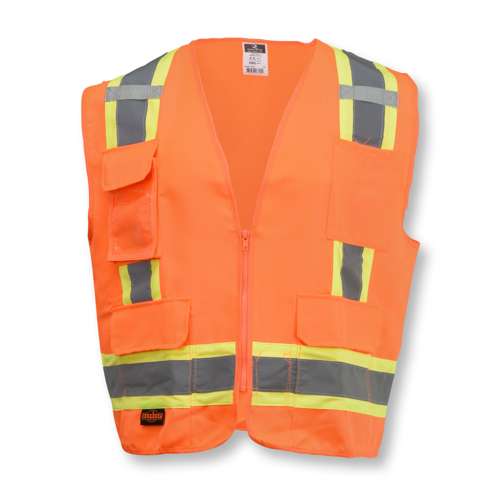 SV62 SV62 Type R Class 2 Surveyor Heavy Duty Solid Twill Safety Vest
