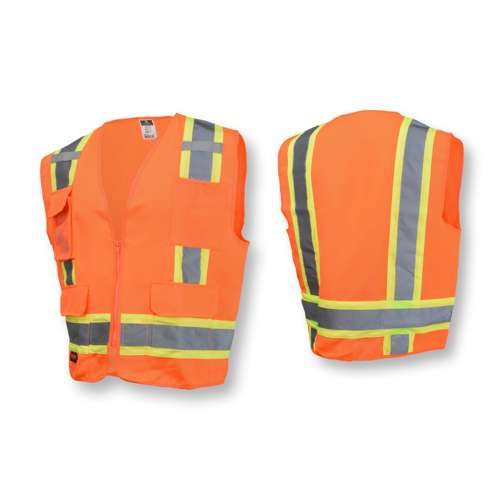 SV62 SV62 Type R Class 2 Surveyor Heavy Duty Solid Twill Safety Vest