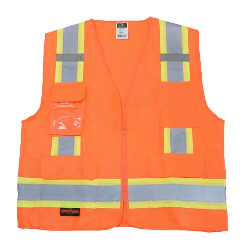 SV62 SV62 Type R Class 2 Surveyor Heavy Duty Solid Twill Safety Vest