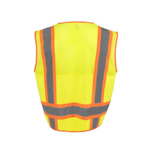 SV69-2 SV69-2 Two Tone Type R Class 2 Mesh/Solid Surveyor Vest with Plan/Tablet Pocket
