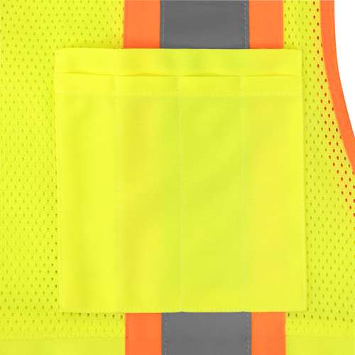 SV69-2 SV69-2 Two Tone Type R Class 2 Mesh/Solid Surveyor Vest with Plan/Tablet Pocket