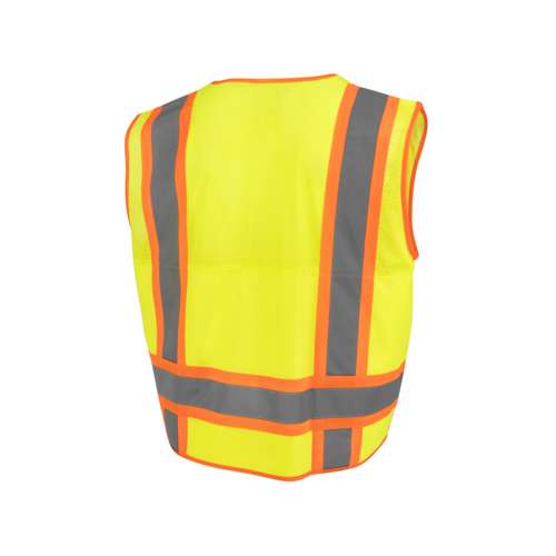 SV69-2 SV69-2 Two Tone Type R Class 2 Mesh/Solid Surveyor Vest with Plan/Tablet Pocket