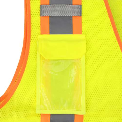 SV69-2 SV69-2 Two Tone Type R Class 2 Mesh/Solid Surveyor Vest with Plan/Tablet Pocket