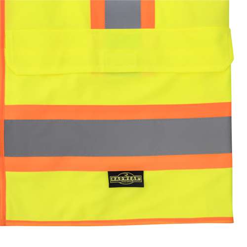 SV69-2 SV69-2 Two Tone Type R Class 2 Mesh/Solid Surveyor Vest with Plan/Tablet Pocket