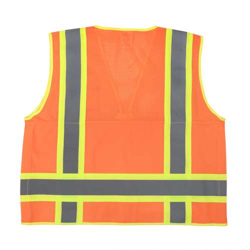 SV69-2 SV69-2 Two Tone Type R Class 2 Mesh/Solid Surveyor Vest with Plan/Tablet Pocket