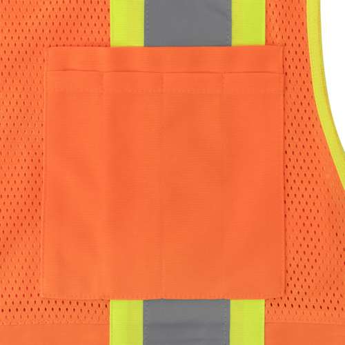 SV69-2 SV69-2 Two Tone Type R Class 2 Mesh/Solid Surveyor Vest with Plan/Tablet Pocket