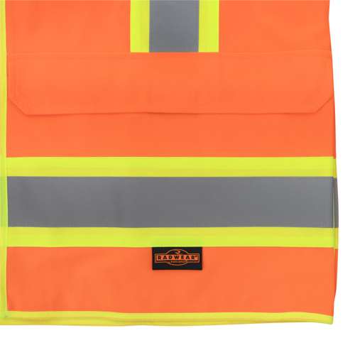 SV69-2 SV69-2 Two Tone Type R Class 2 Mesh/Solid Surveyor Vest with Plan/Tablet Pocket