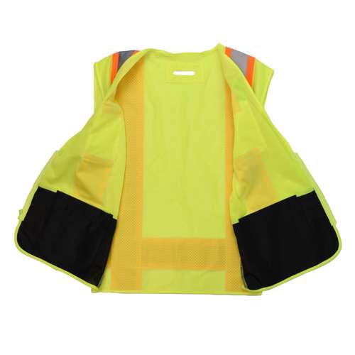 SV6B-2 SV6B Two Tone Surveyor Type R Class 2 Solid Front Mesh Back Safety Vest