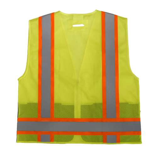 SV6B-2 SV6B Two Tone Surveyor Type R Class 2 Solid Front Mesh Back Safety Vest