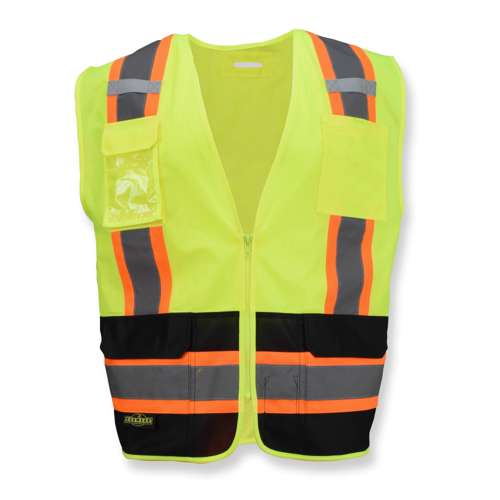 SV6B-2 SV6B Two Tone Surveyor Type R Class 2 Solid Front Mesh Back Safety Vest