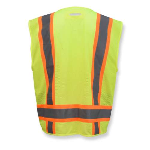 SV6B-2 SV6B Two Tone Surveyor Type R Class 2 Solid Front Mesh Back Safety Vest