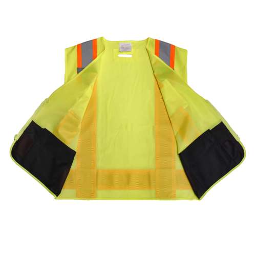 SV6B-2 SV6B Two Tone Surveyor Type R Class 2 Solid Front Mesh Back Safety Vest