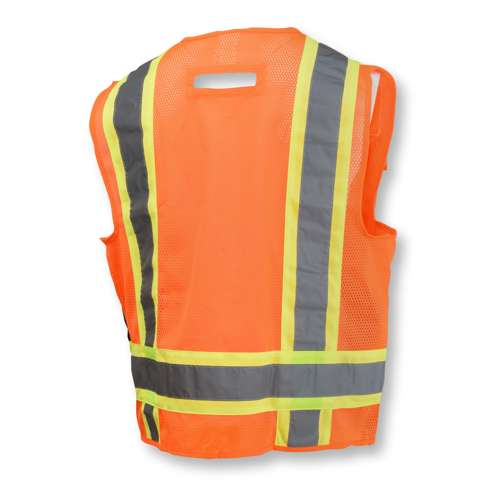 SV6B-2 SV6B Two Tone Surveyor Type R Class 2 Solid Front Mesh Back Safety Vest