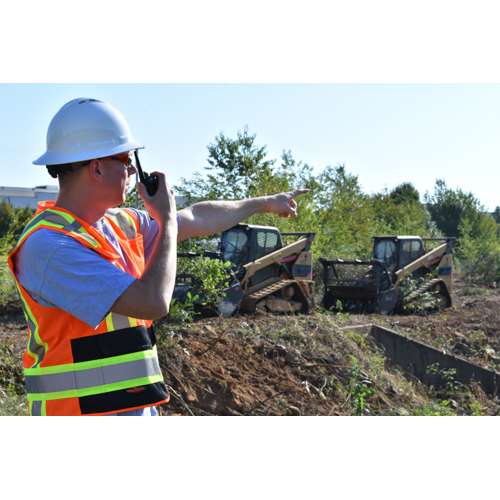 SV6B-2 SV6B Two Tone Surveyor Type R Class 2 Solid Front Mesh Back Safety Vest