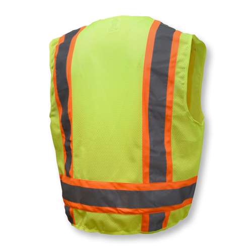 SV6 SV6 Two Tone Surveyor Type R Class 2 Solid/Mesh Safety Vest