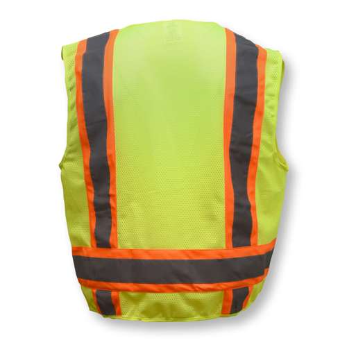 SV6 SV6 Two Tone Surveyor Type R Class 2 Solid/Mesh Safety Vest
